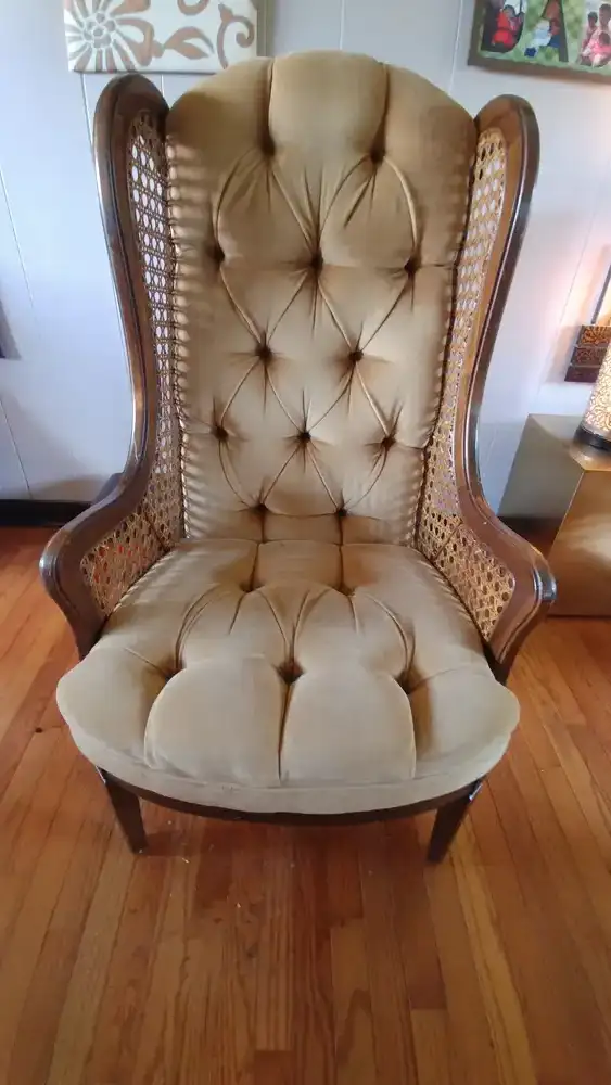 Quilt chair before